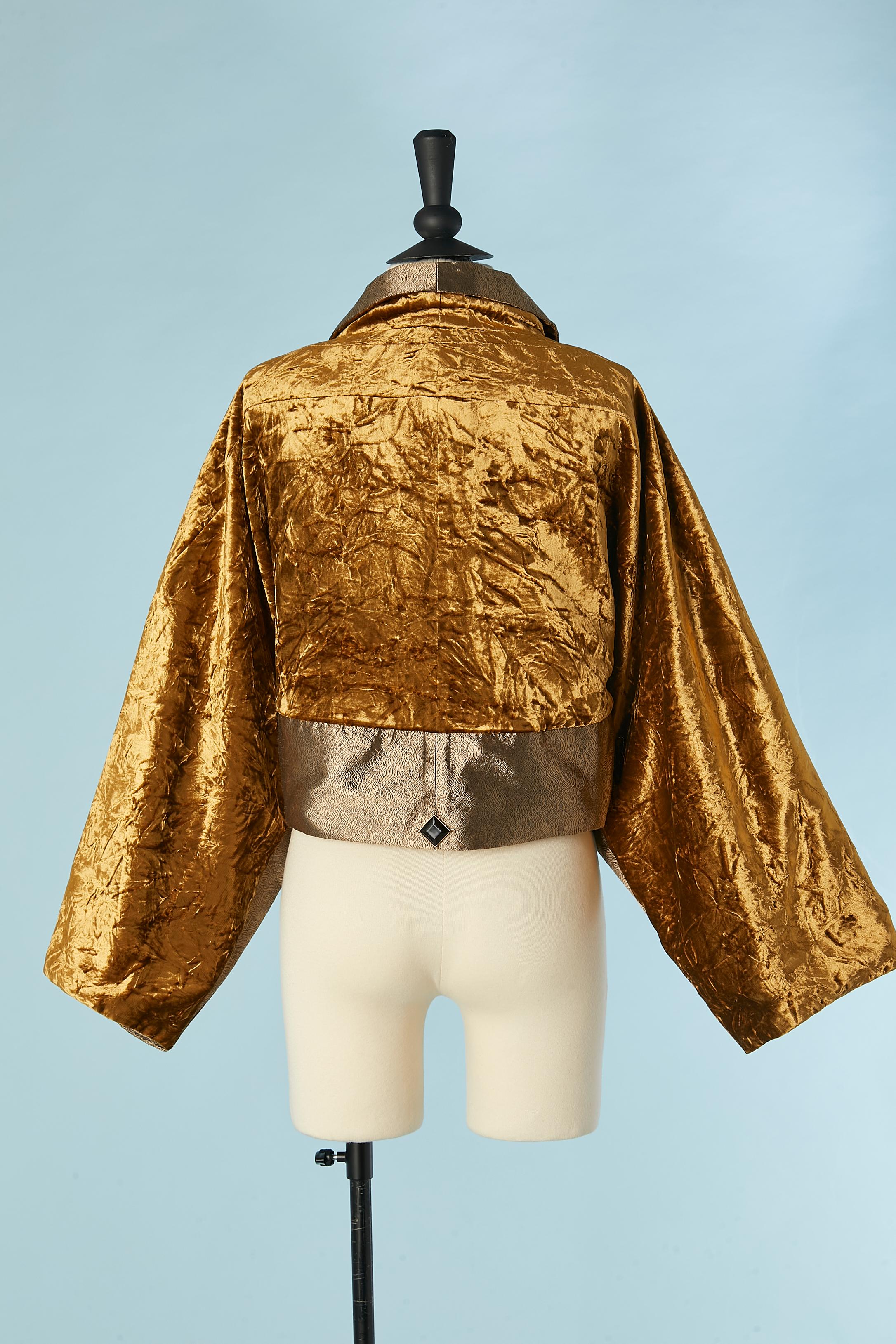 Boléro enveloppant de soirée en velours écrasé et damassé ETRO en vente 2