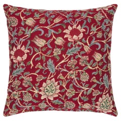 Evenlode Red Cushion with Feather Filler - (13"x13")
