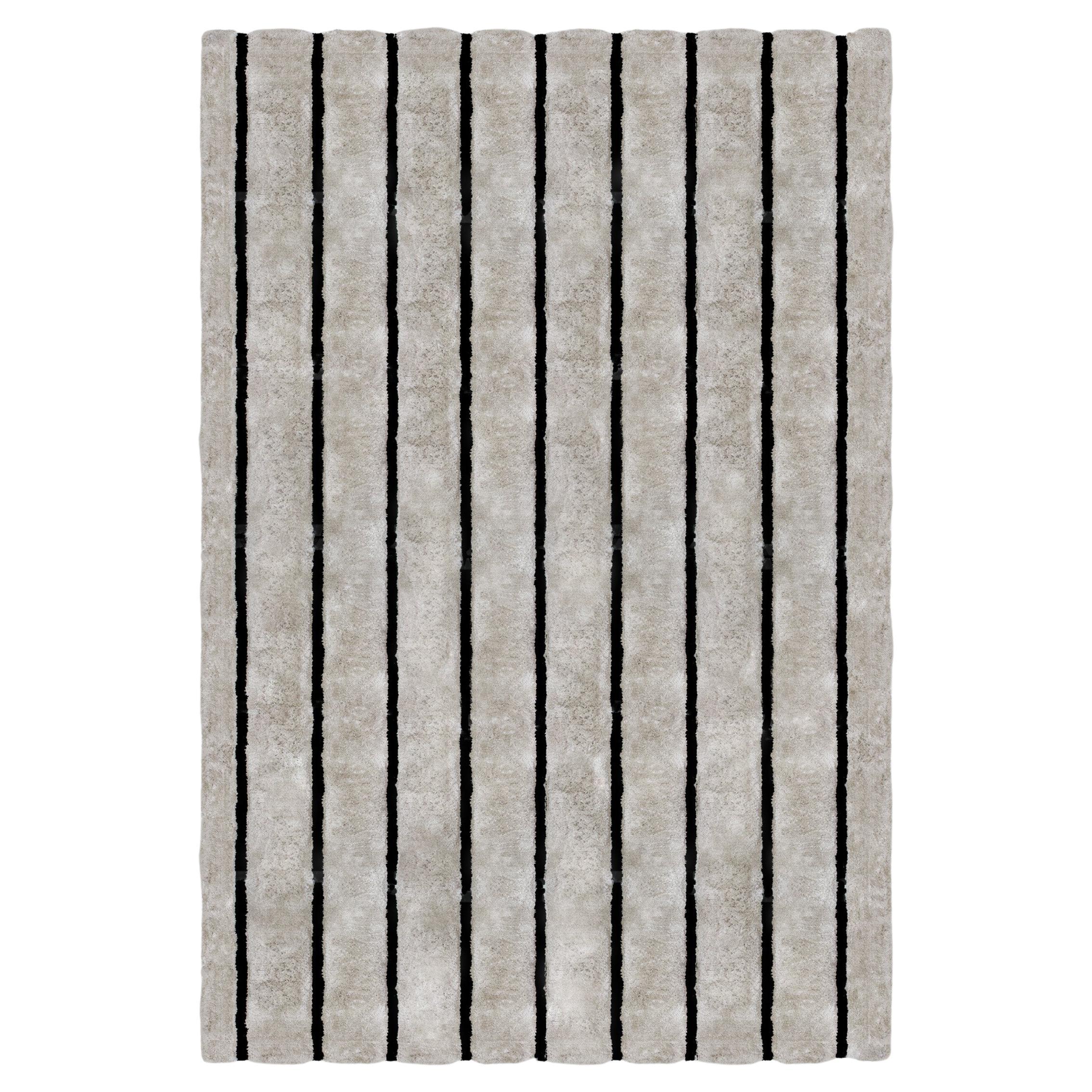 Ever Hand-Tufted Cream Rug, Take Me Up Collection by Paolo Stella For Sale