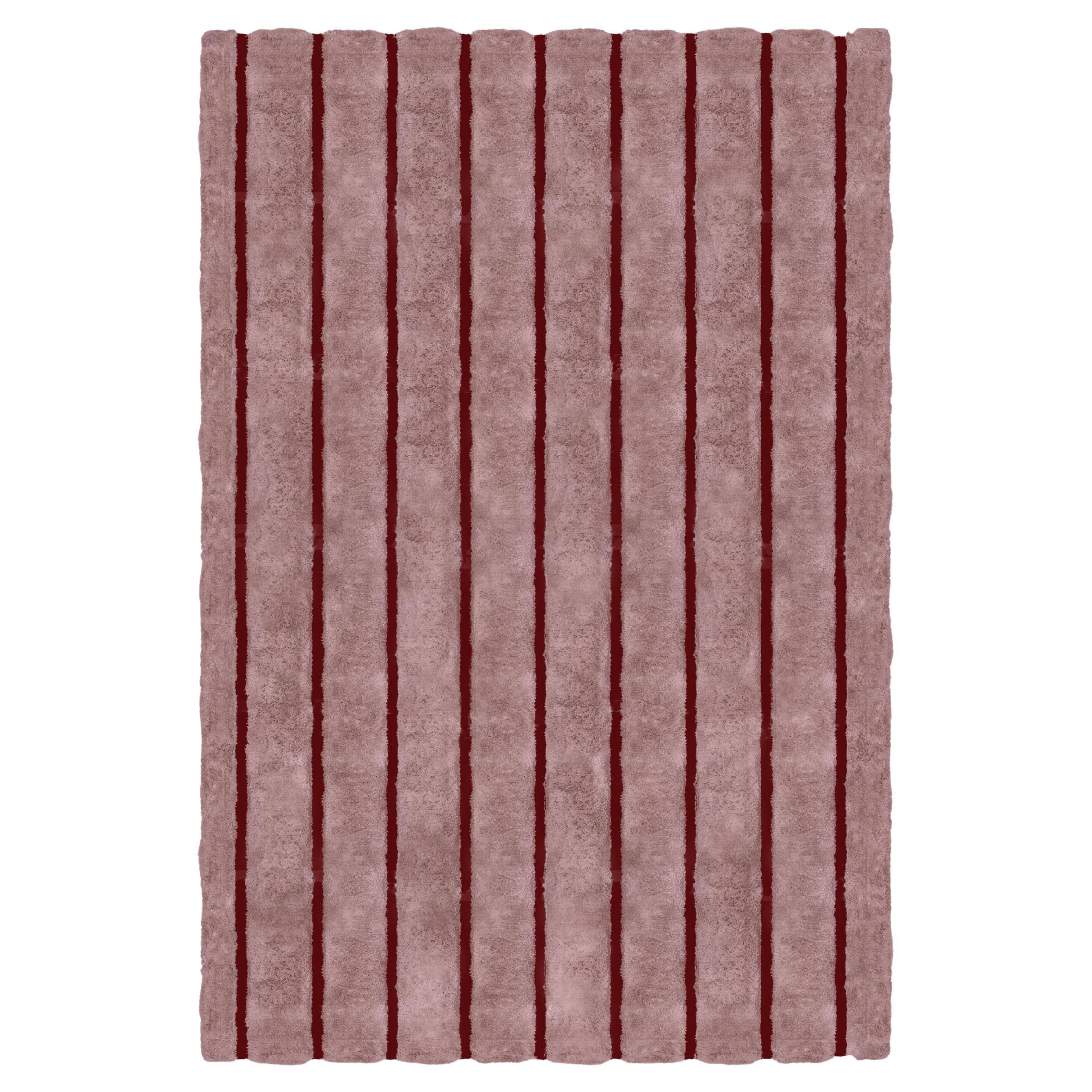 Ever Hand-Tufted Pink Rug, Take Me Up Collection by Paolo Stella For Sale