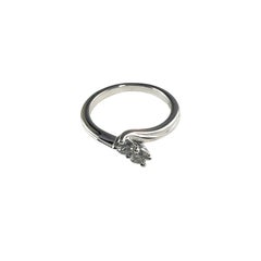 "Ever Us" 14 Karat White Gold and Diamond Ring Size 6.5 #14878