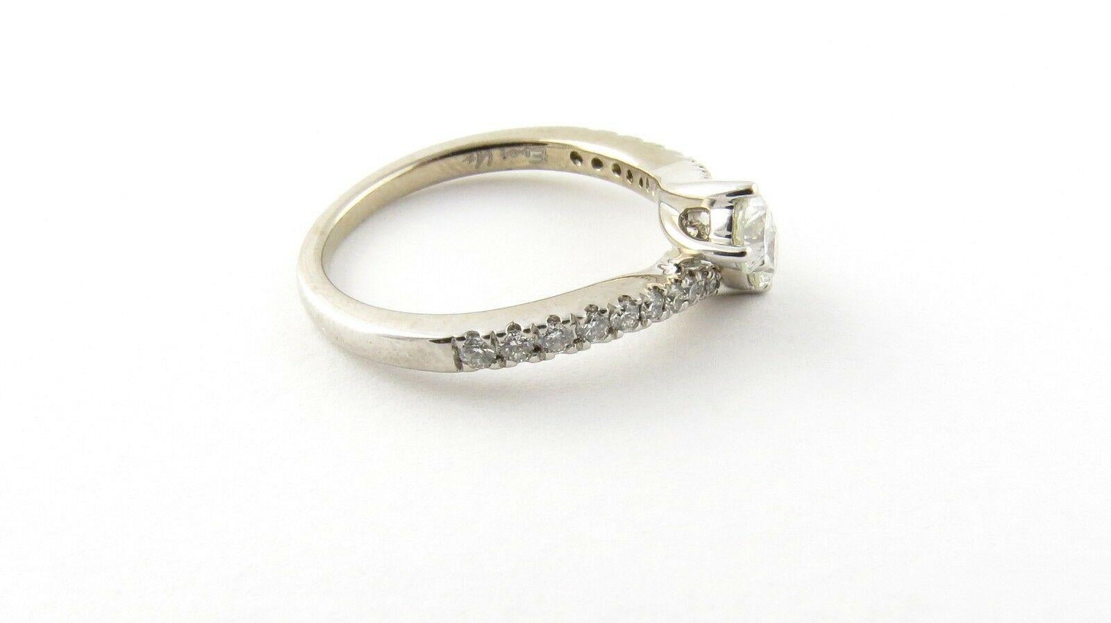 Ever Us 14 Karat White Gold Diamond Ring Anniversary Engagement .75 Carat 1