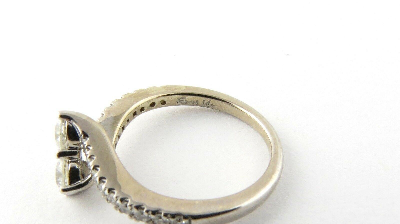 Ever Us 14 Karat White Gold Diamond Ring Anniversary Engagement .75 Carat 2
