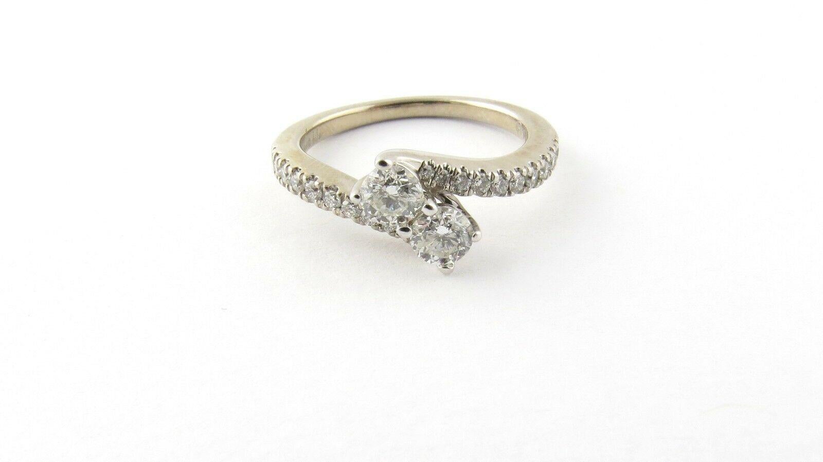 Ever Us 14 Karat White Gold Diamond Ring Anniversary Engagement .75 Carat 4