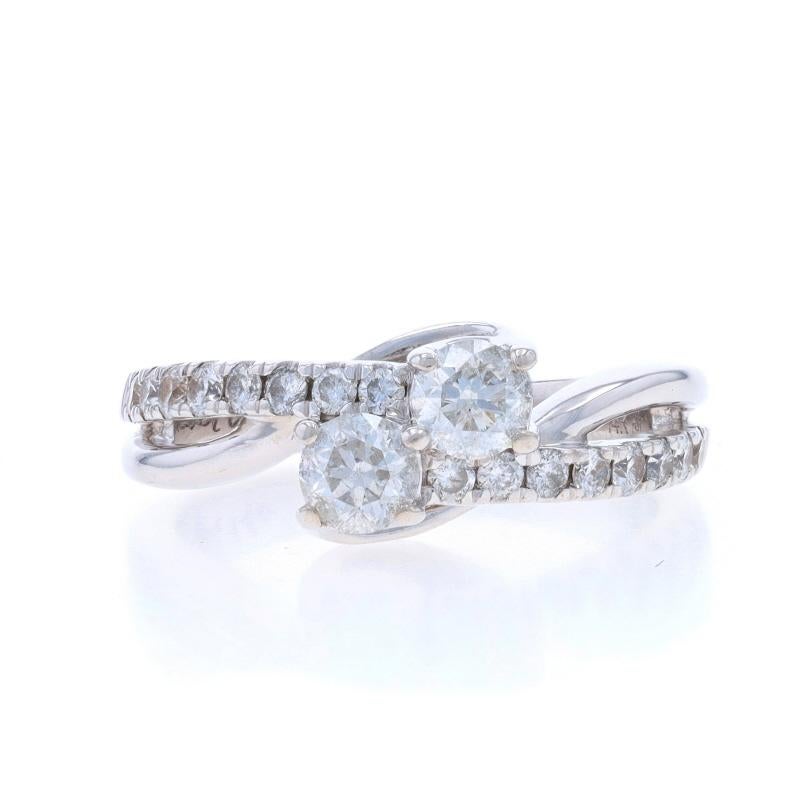 Retail Price: $2899

Size: 7
Sizing Fee: Up 1 1/2 sizes for $40 or Down 1/2 a size for $40

Brand: Ever Us

Metal Content: 14k White Gold

Stone Information

Natural Diamonds
Carat(s): 1.00ctw
Cut: Round Brilliant
Color: G - H
Clarity: I1 -