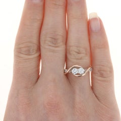 Ever Us Diamond Bypass Ring, White Gold 14k 3/4ctw Two-Stone