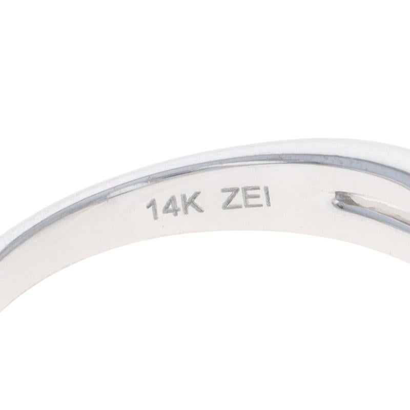 Anillo de compromiso de diamantes Ever Us - Oro blanco 14k Redondo .50ctw Bypass de dos piedras en venta 2