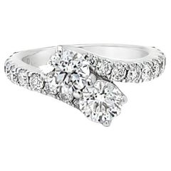 Ever Us Two Stone Diamond Bypass Ring