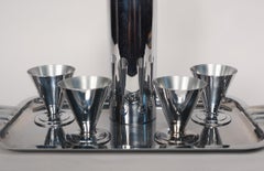 Evercraft Machine Age Art Deco Chrome Cocktail Shaker Set