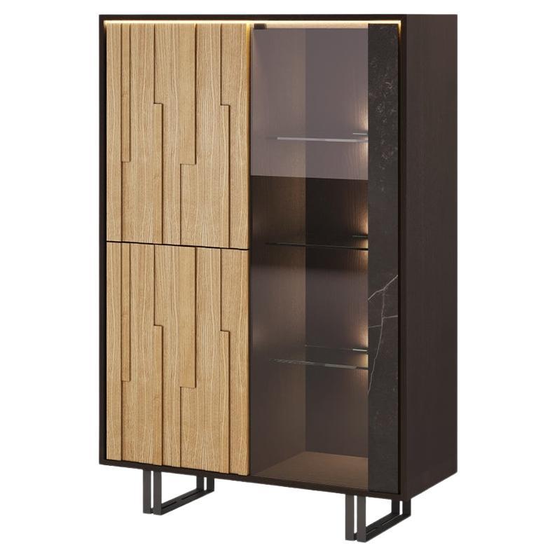 ZAGAS Everest Großer Vitrinenschrank im Angebot