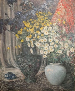 "Floral Bouquet Still Life," Everett Lloyd Bryant, American Impressionism