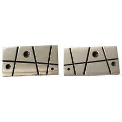 Everett MacDonald Sterling Silver American Modernist Cufflinks