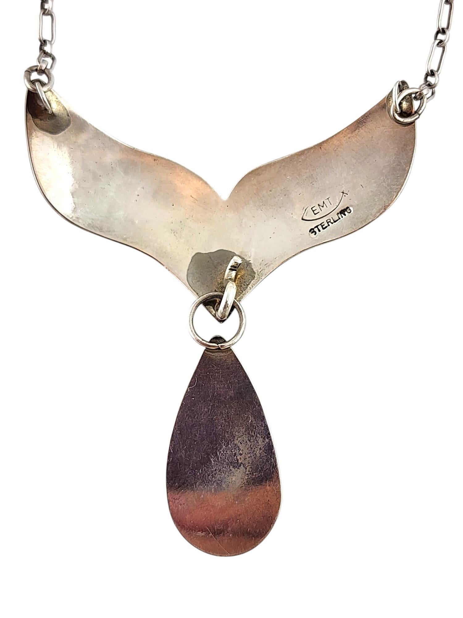 Women's Everett & Mary Teller Sterling Orange Spiny Oyster Whale Tail Necklace #20083