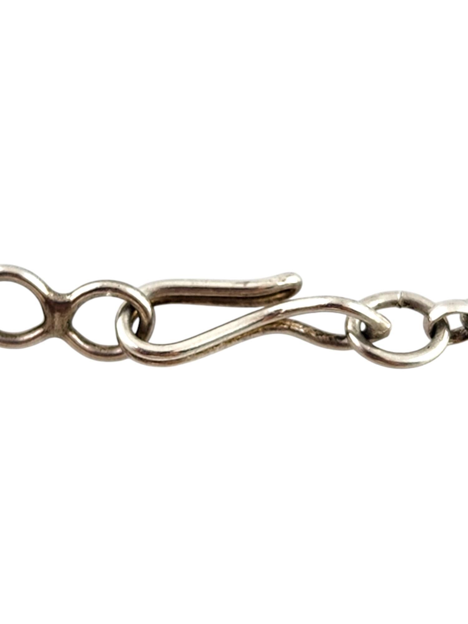 Everett & Mary Teller Sterling Orange Spiny Oyster Whale Tail Necklace #20083 2