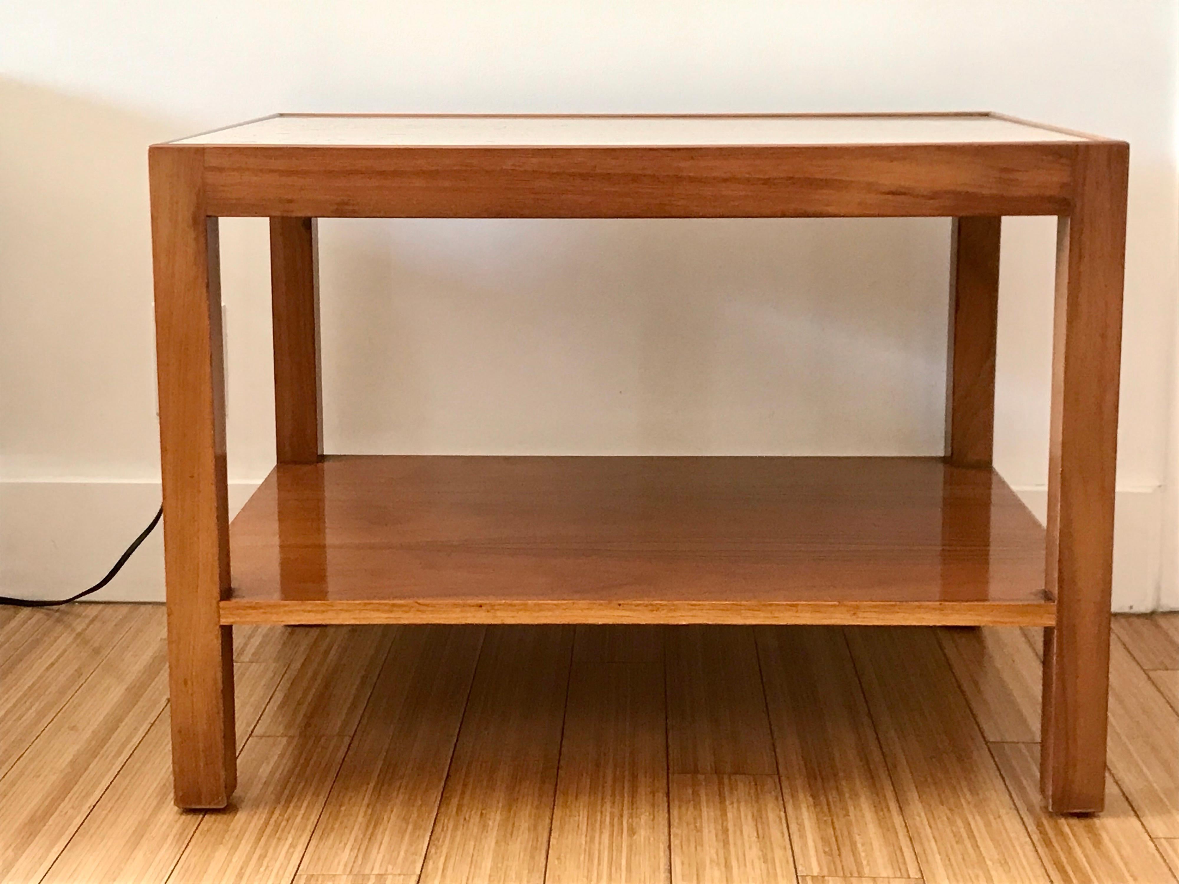 20th Century Everett Sebring Occasional Side Table with Marble Top 