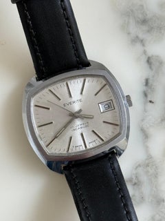 Everite Manual Wind, 17 Jewel Inabloc, 36x36mm Case/Silver Dial, c1967