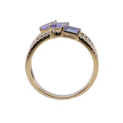 Everleigh 14K Yellow Gold Emerald-Cut Tanzanite Ring