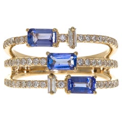 Everleigh 14K Yellow Gold Emerald-Cut Tanzanite Ring