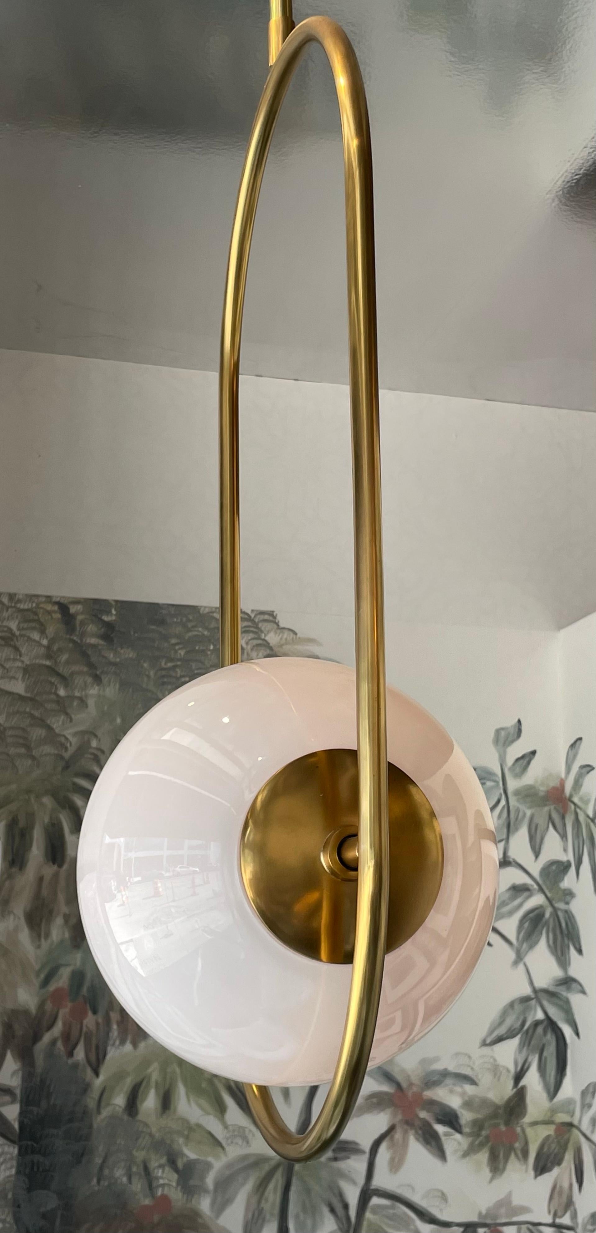 Contemporary Everley One-Light Pendant Large For Sale