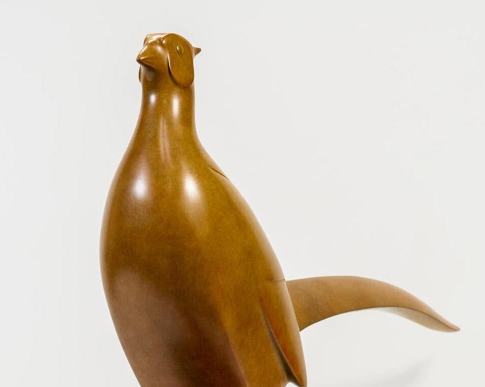 Fazant no. 8 Pheasant  Bird Animal Bronze Sculpture Limited Edition For Sale 2