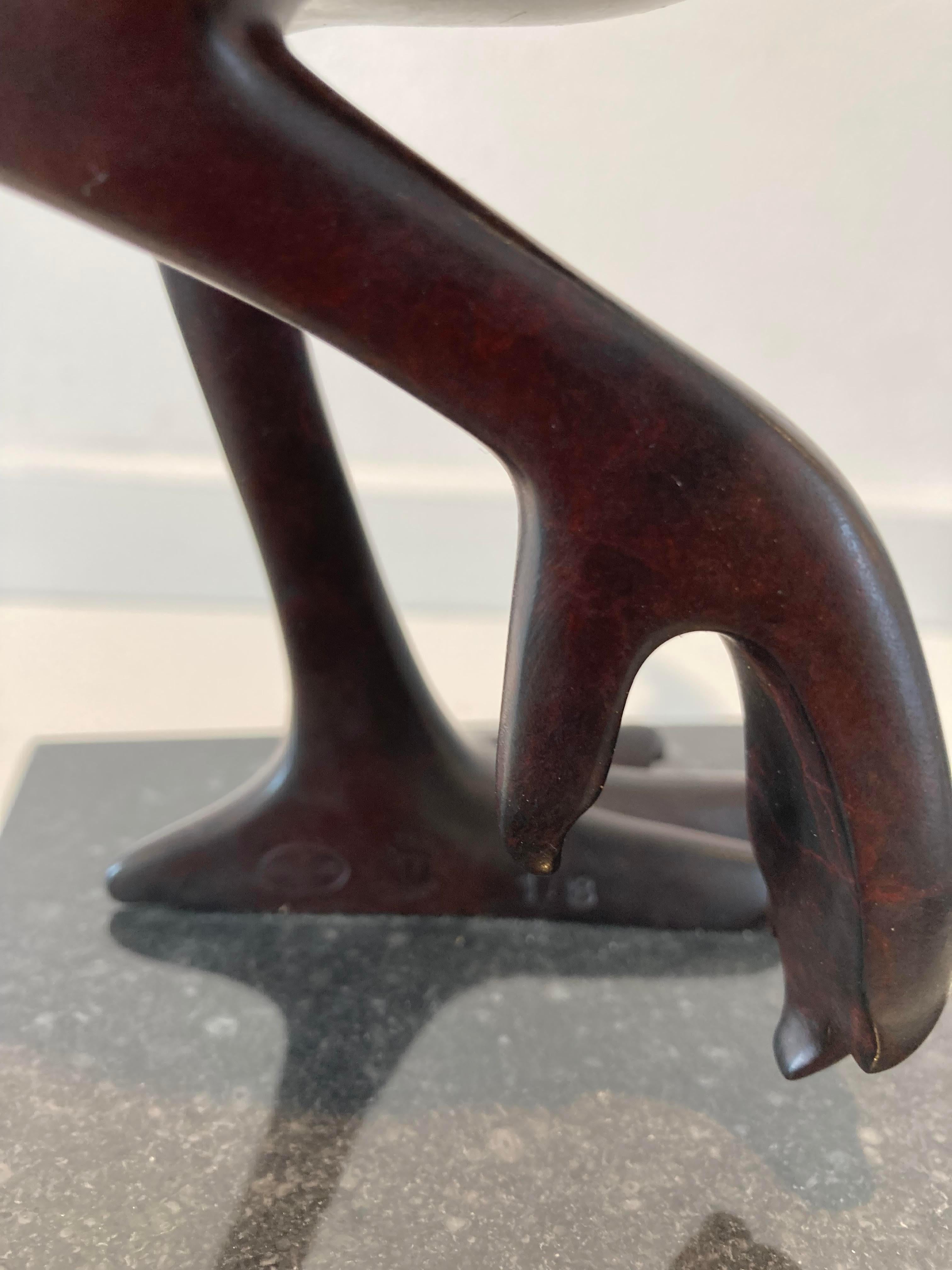 
Fazant no. 9 (Pheasant) Bird Animal Bronze Sculpture Dark Brown Patina In Stock

Evert den Hartog (born in Groot-Ammers, The Netherlands in 1949) followed his education to be a sculptor at the Rotterdam Academy of Visual Arts. In the years