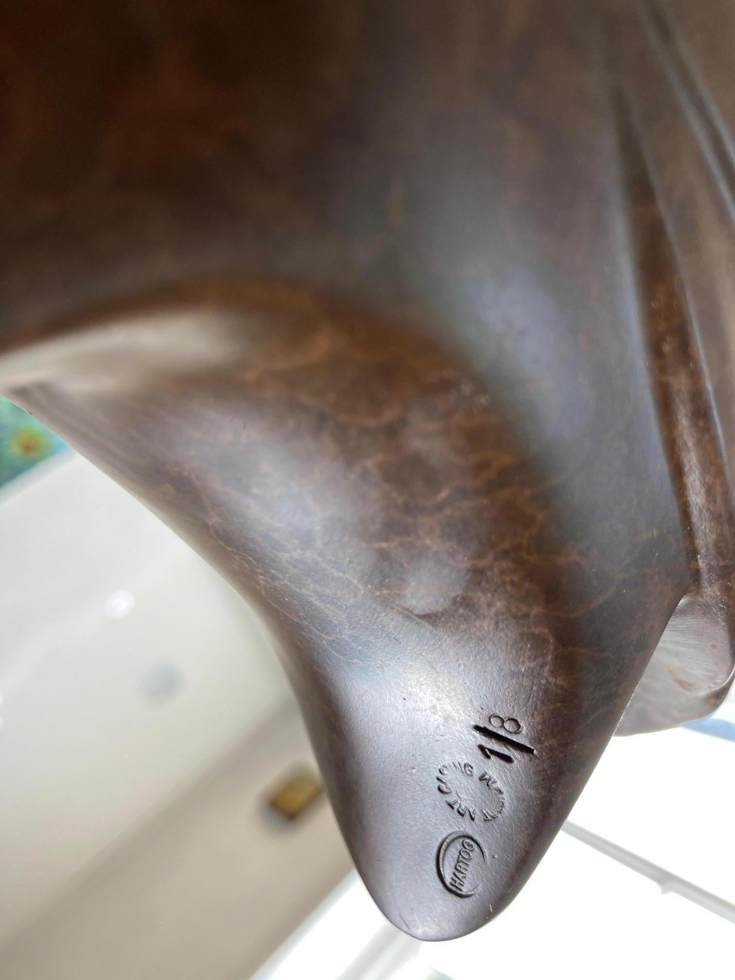 Kwak no. 5 Bird Bronze Sculpture Animalier Brown Patina Nature En stock en vente 1