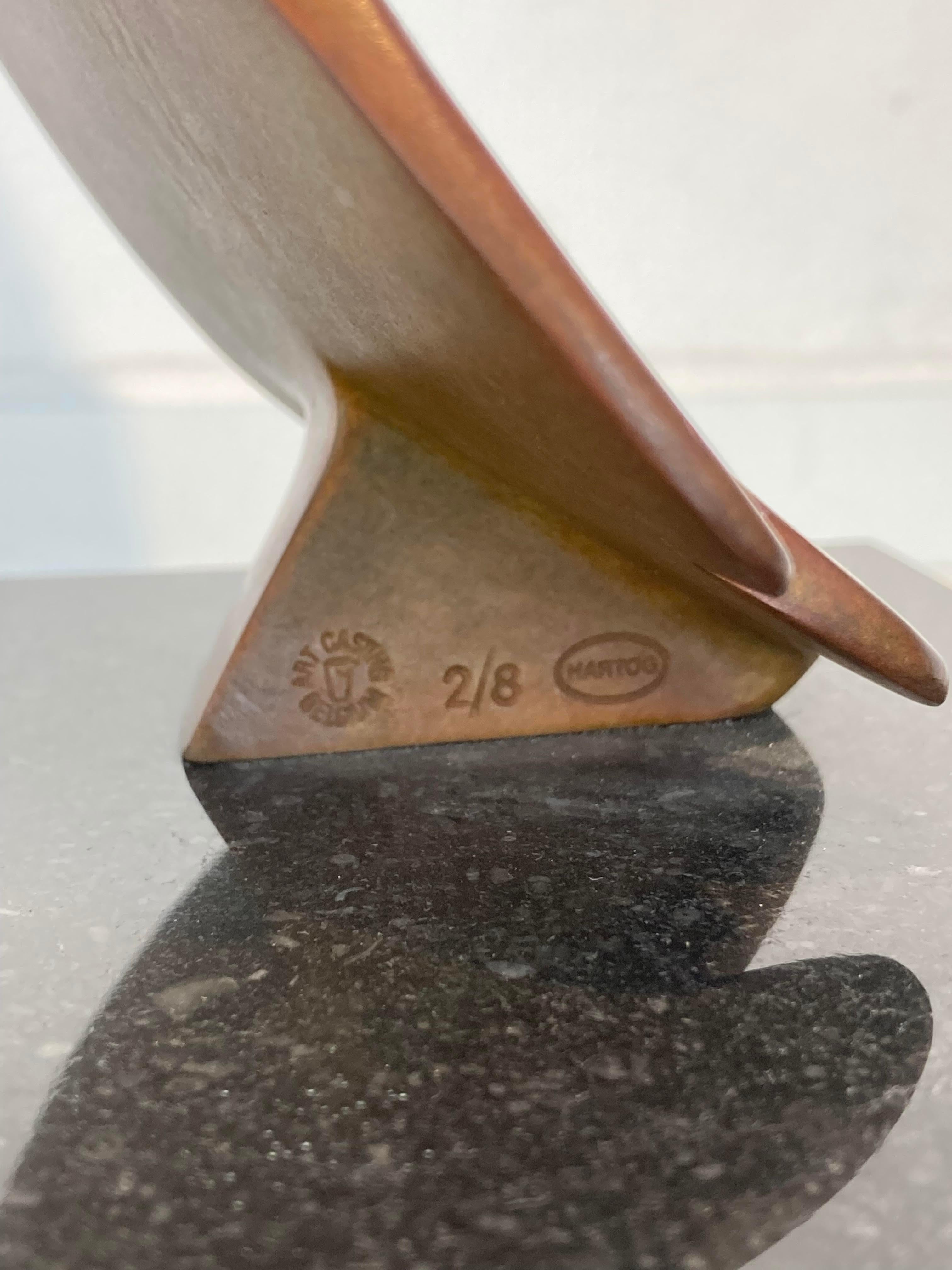Roofvogel met Vis no. 4 Ave Rapaz con Pez Escultura de Bronce En Stock - Sculpture de Evert den Hartog