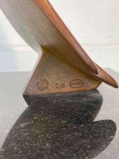 Roofvogel met Vis no. 4 Bird of Prey with Fish Bronze Sculpture In Stock