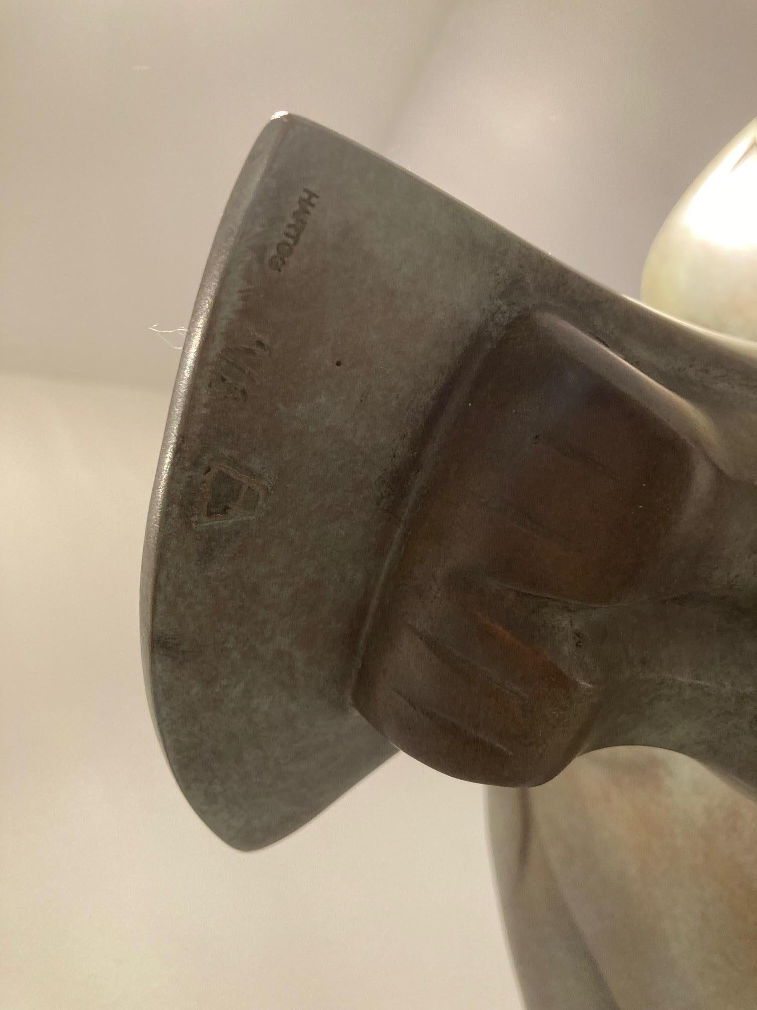 Sculpture de hibou volant en bronze Vliegende Uil n° 7, édition limitée en stock en vente 2