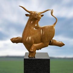 Wandelende Stier no. 3 (Walking Bull)  Sculpture Small For Josef