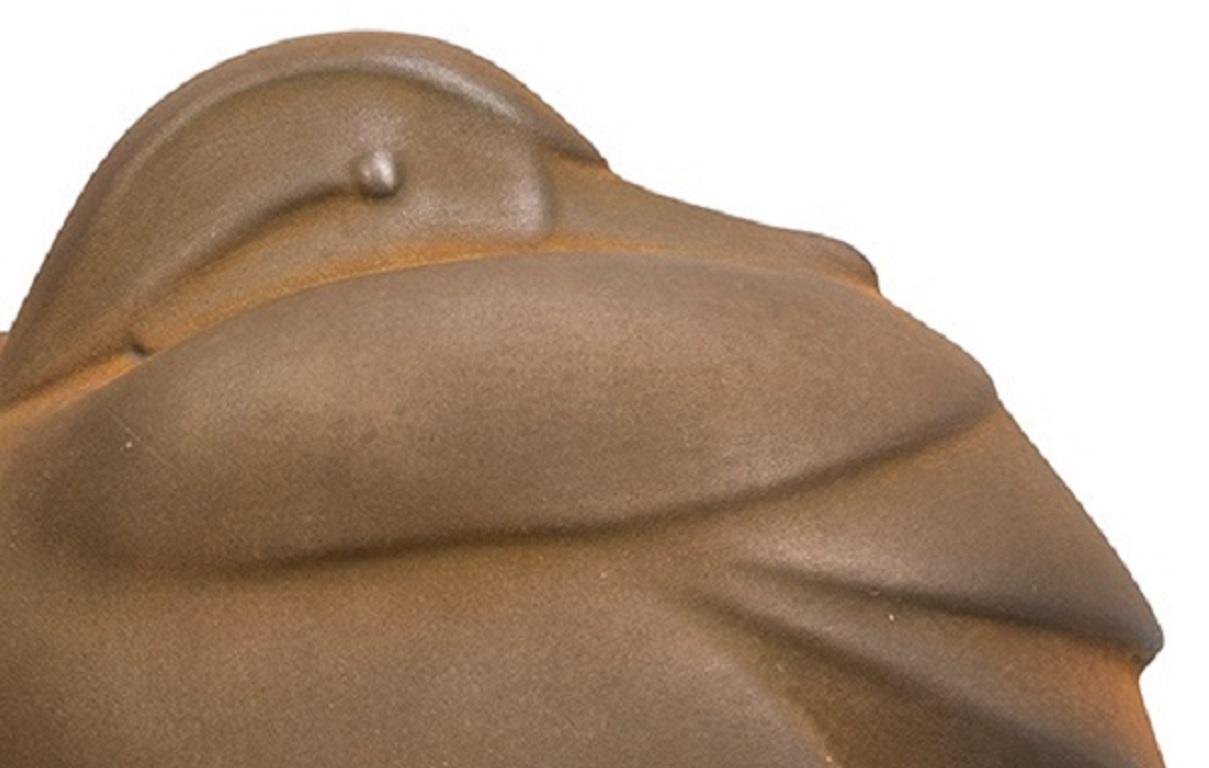 Zittend Eendje Pato Sentado Revestimiento de Resina de Acero Corten En Stock - Sculpture Contemporáneo de Evert den Hartog