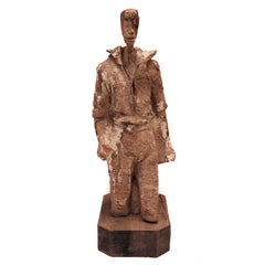 Large Terracotta Sculpture by Evert Lindfors, Sweden, 1970s