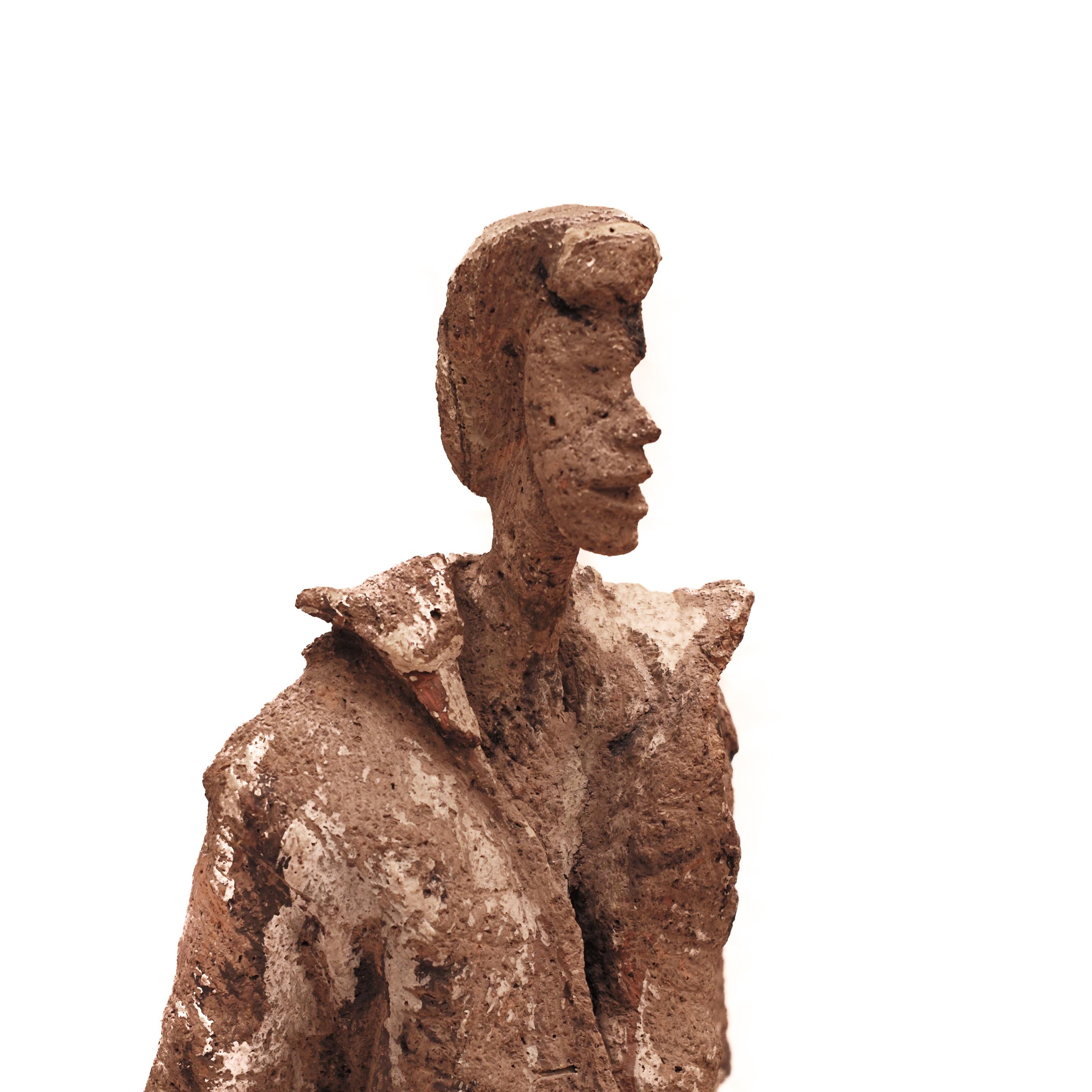 Large Terracotta Sculpture by Evert Lindfors, Sweden, 1970s For Sale 3