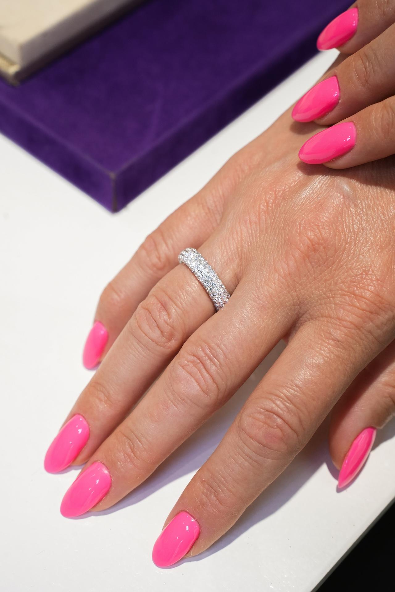 Donna Anello esclusivo Every Day Band Diamond in oro bianco 18 carati in vendita