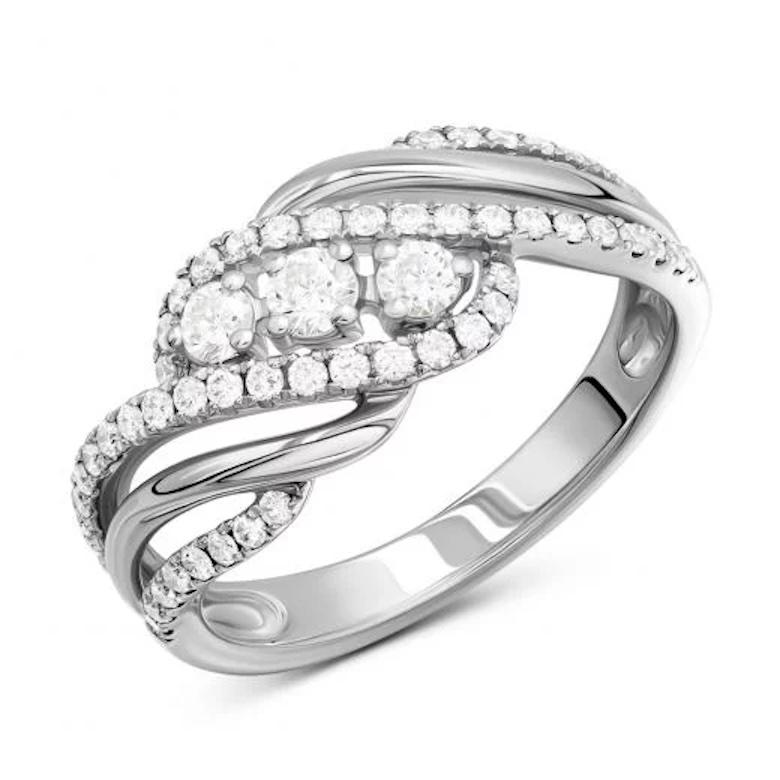 Every Day Diamond Rose Gold Exclusive Ring In New Condition For Sale In Genève, GE