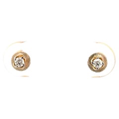 Every Day Diamond Stud Earrings Yellow Gold for Her