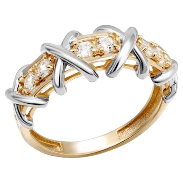 Every Day Diamond White Pink Gold Ring For Her