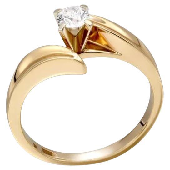Jeder Tag Diamantring aus Weiß- und Gelbgold für sie