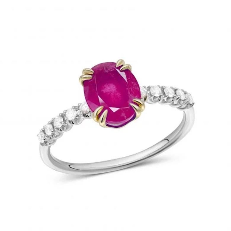 Chaque jour Modern Diamond Geliodor Bague en or blanc 14 carats pour elle Pour femmes en vente
