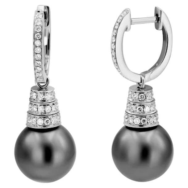 Every Day Pearl Diamond White 14k Gold Earrings  for Her