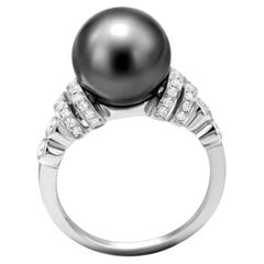 Every Day Pearl Diamond White 14k Gold Ring  for Her