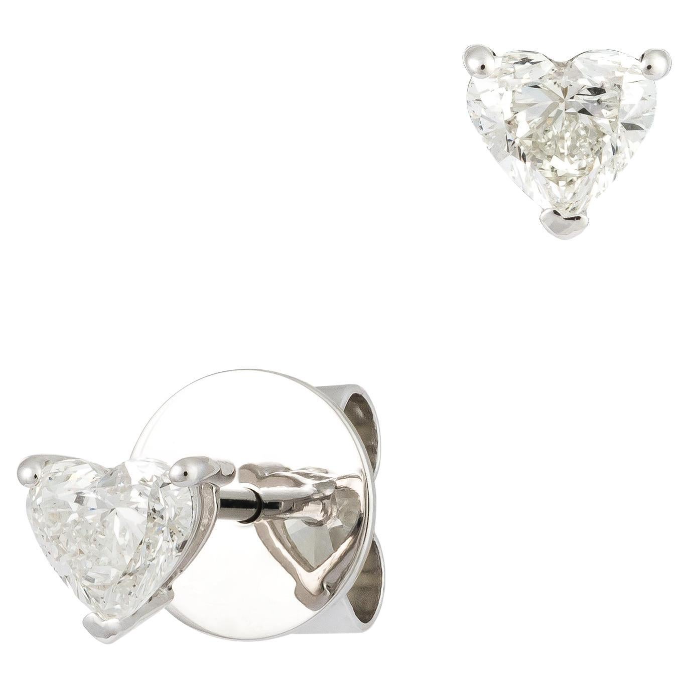 Every Day Studs Boucles d'oreilles or blanc 18K Diamant pour Elle en vente