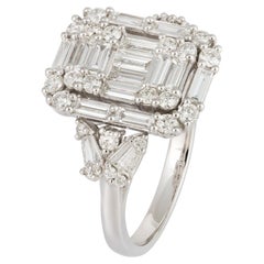 Anillo de diamantes blancos de oro de 18 quilates Every Day White para ella