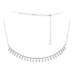 Every Day White Gold 18K Necklace Diamond for Her