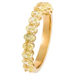 Every Day Yellow 18K Gold Yellow Diamond Ring for Her