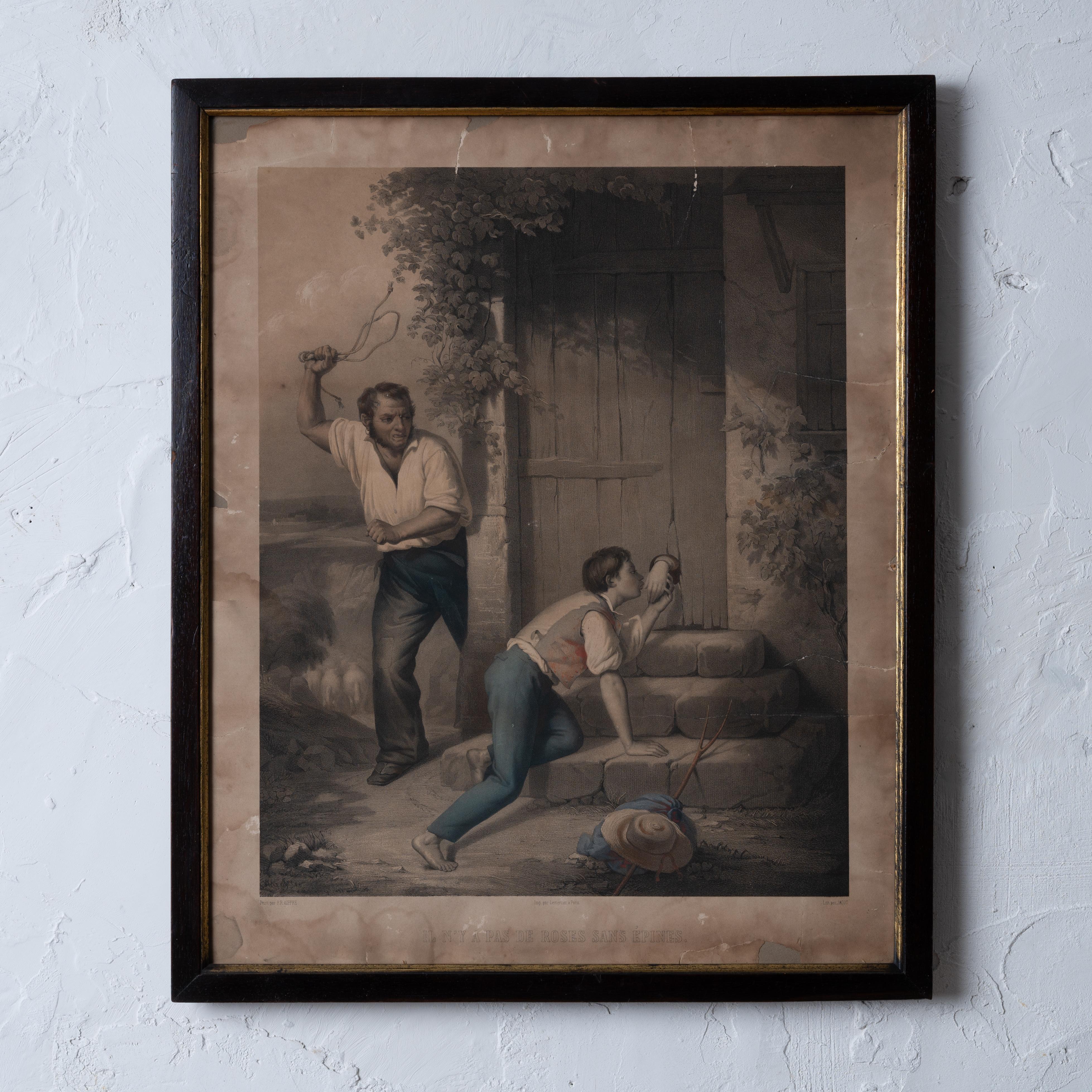 Lithographie française intitulée 