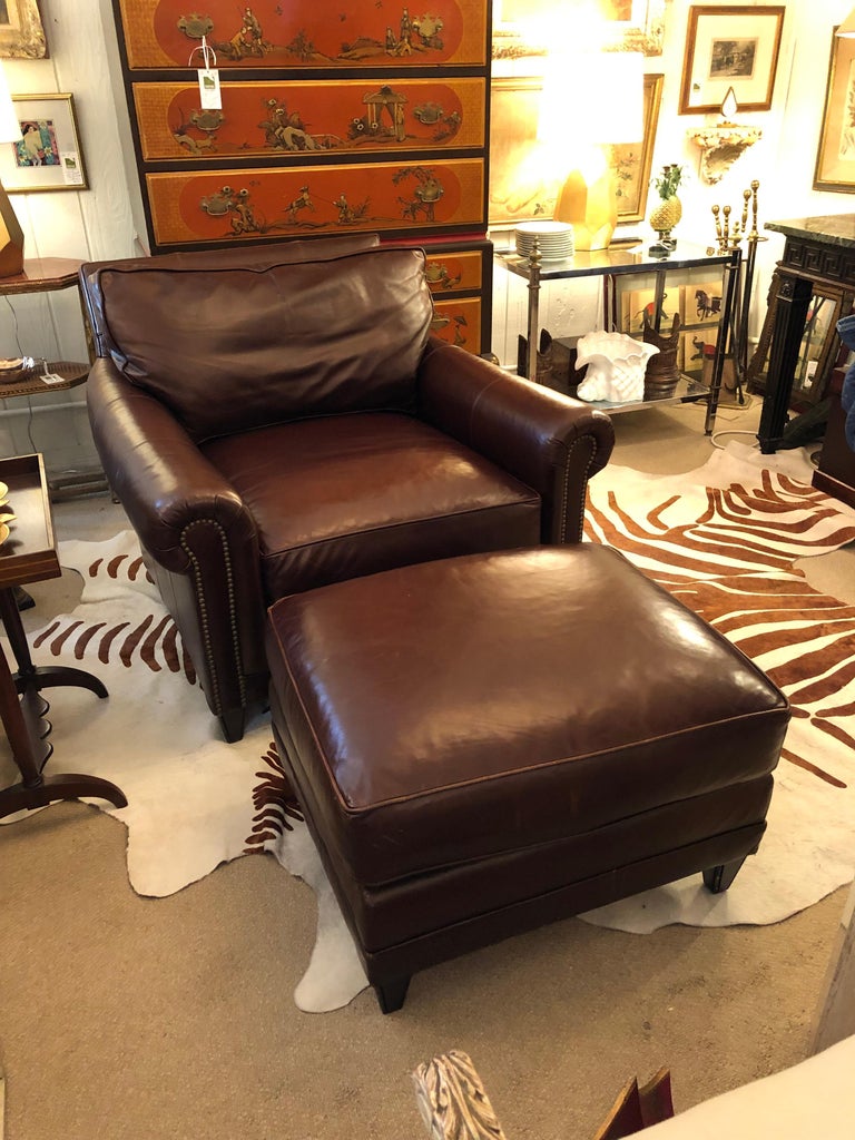 Club chair and ottoman hot sale