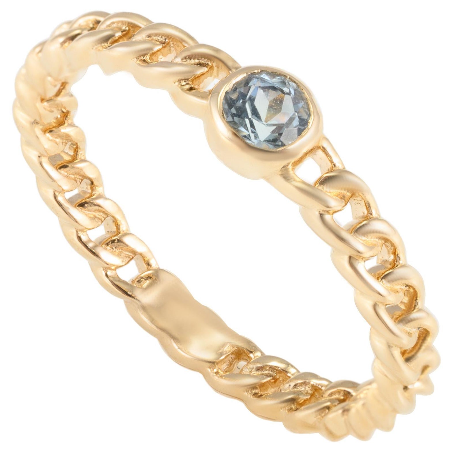 in vendita:  Anello a catena con solitario di topazio blu per tutti i giorni in oro giallo massiccio 14k per lei