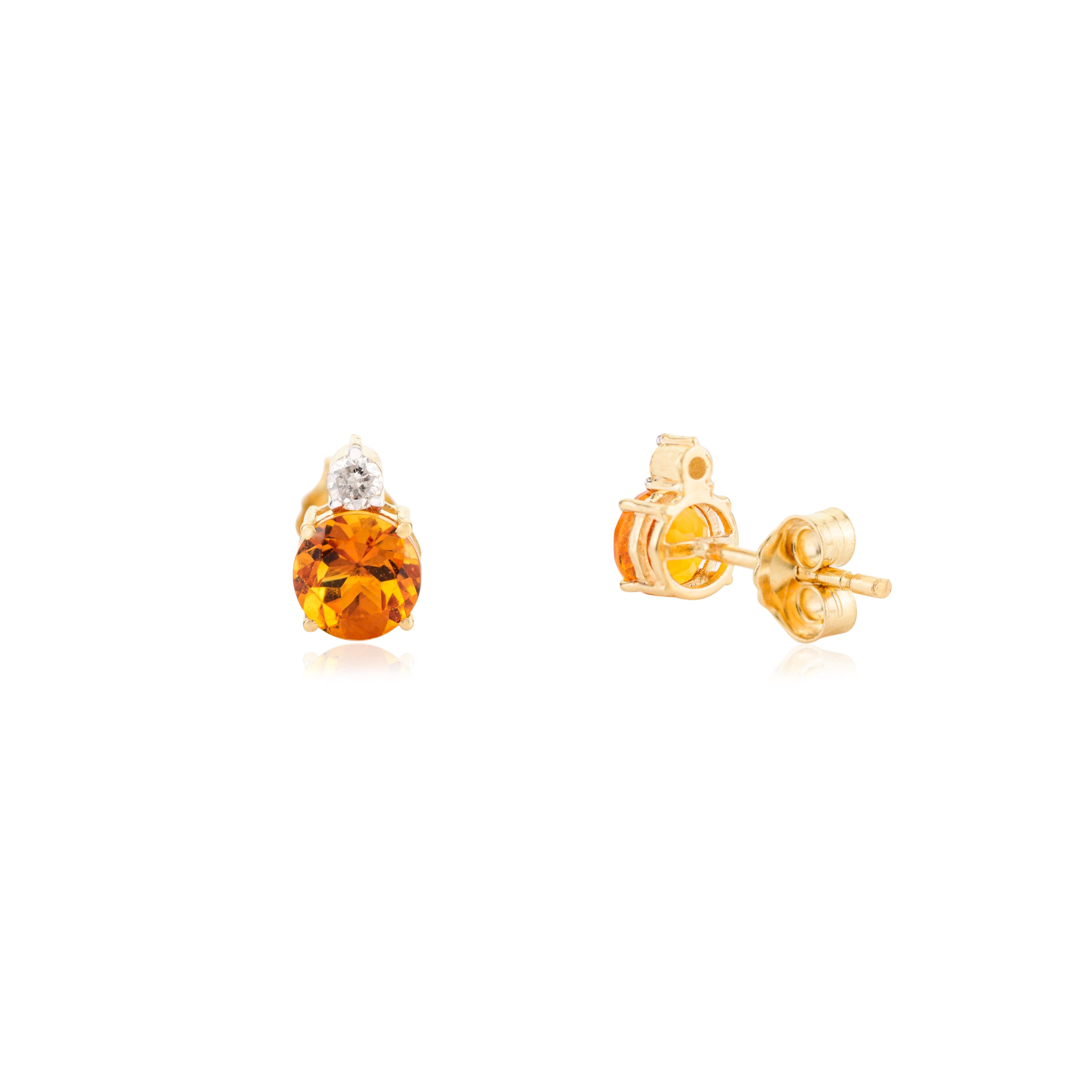 Citrine et or jaune Boucles d'oreilles Bague Pendentif Cadeau pour Elle en vente 4