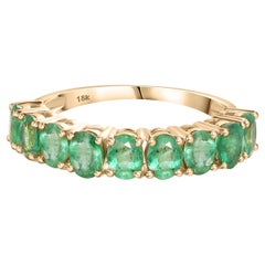 Alliance de naissance de mai chaque jour en or jaune massif 18 carats